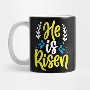 He is Risen Faith Christian Cross Bible Mug